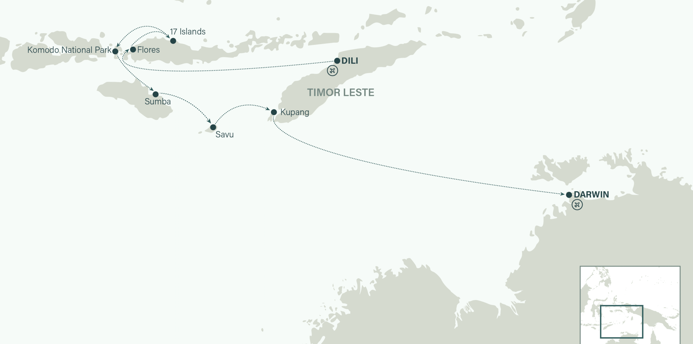 Indonesia's Hidden Heritage- Map