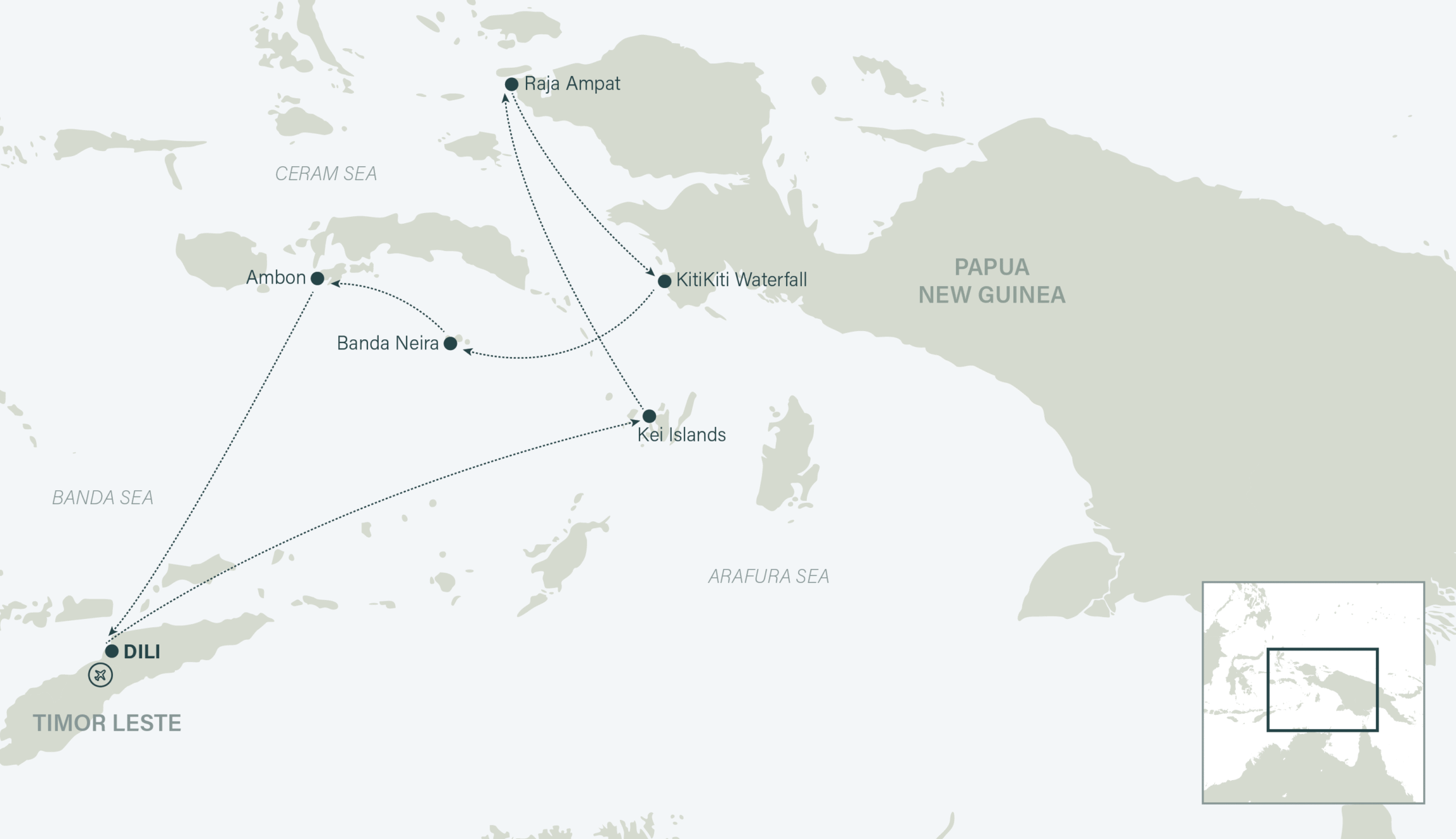 Raja Ampat & Spice- IndonesiaCrowning Glory Map