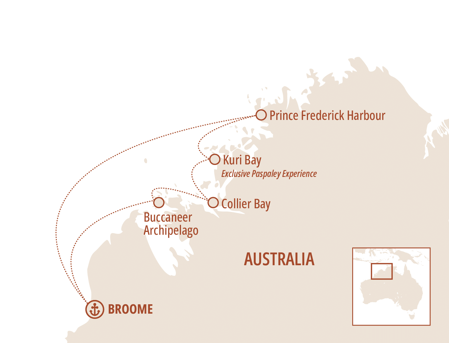 Cultured Kimberley map for Pearl Expeditions