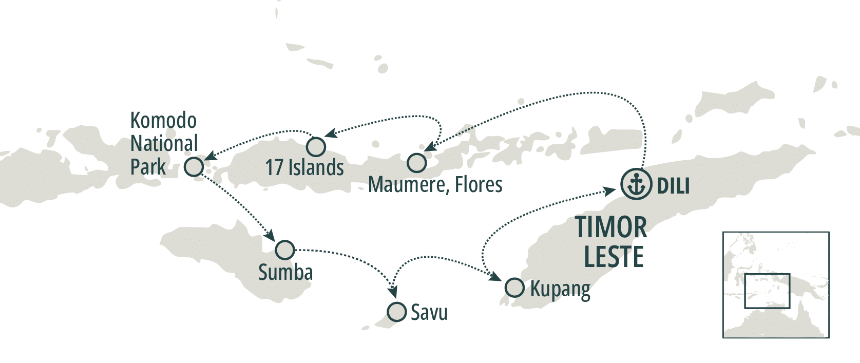 Indonesia's Hidden Heritage - Map